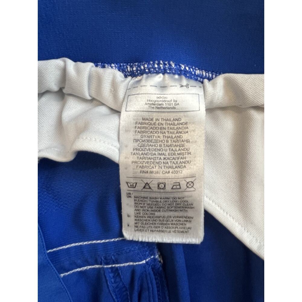 adidas AEROREADY Men's Blue/White Athletic Shorts Elastic Waist Solid L - Picture 8 of 12